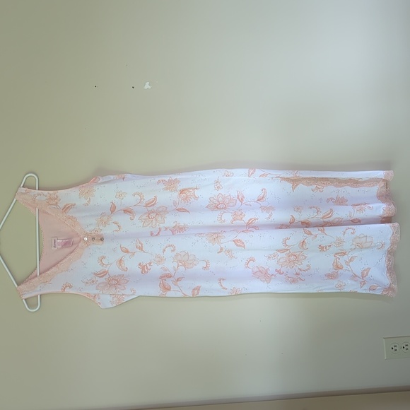 Secret Treasures Floral Lace Nightie L 12-14 Peach Whisper - Picture 1 of 16